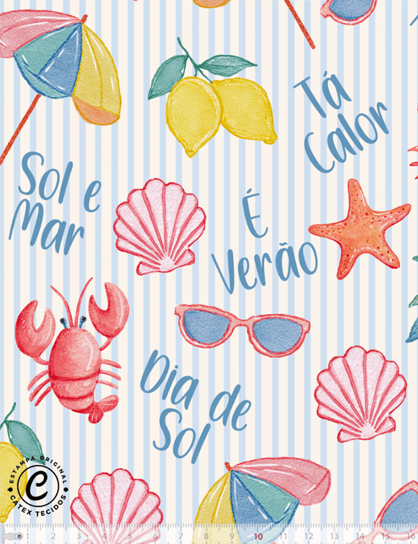 Tecido tricoline especial Brisa de Verão