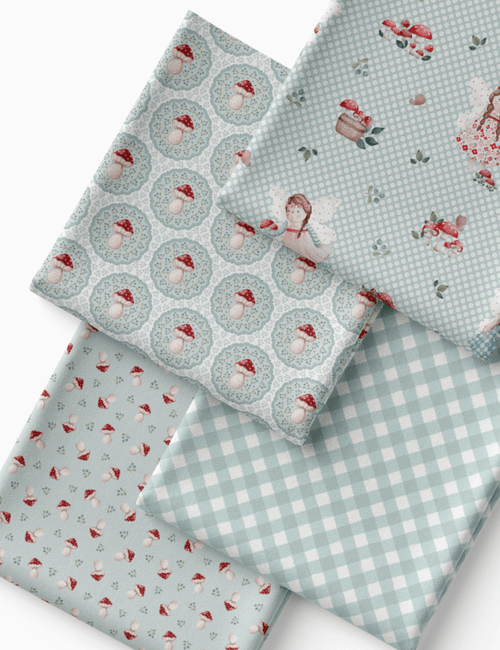 Kit Amarradinho de Tricoline - Kit 107  (4 Cortes de 45 a 50 cm x 70 cm) - Tricoline 100% Algodão