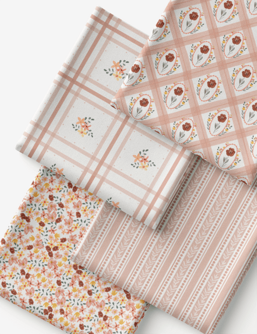 Kit Amarradinho de Tricoline - Kit 34 (4 Cortes de 45 a 50 cm x 70 cm) - Tricoline 100% Algodão
