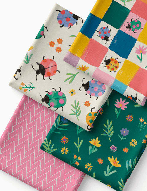 Kit Amarradinho de Tricoline - Kit 64 (4 Cortes de 45 a 50 cm x 70 cm) - Tricoline 100% Algodão