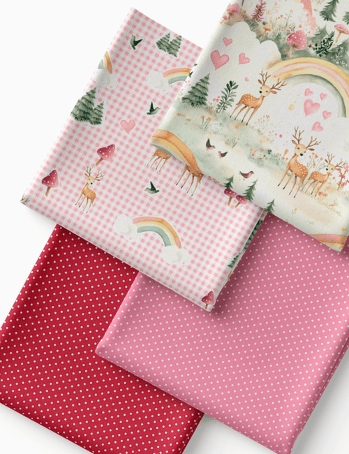 Kit Amarradinho de Tricoline - Kit 70 (4 Cortes de 45 a 50 cm x 70 cm) - Tricoline 100% Algodão