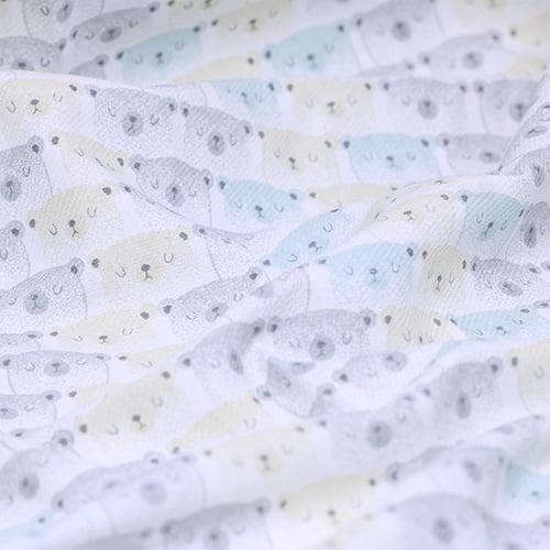 Tecido Flanela Baby - Sono dos Ursinhos - 100% Algodão - Largura: 80cm