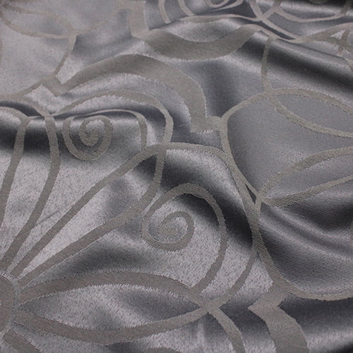 Tecido Jacquard Decor Largo Brocado Dupla Face - Aurora - Silver - 55% Algodão 45% Poliéster - Largura 2,80m