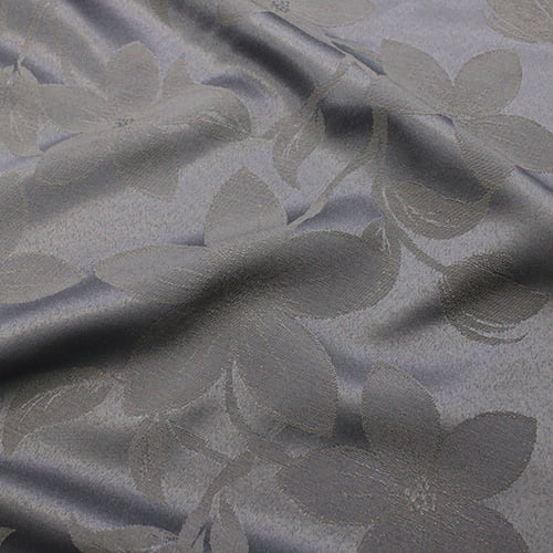 Tecido Jacquard Decor Largo Brocado Dupla Face - Floral Nubia - Silver - 55% Algodão 45% Poliéster - Largura 2,80m