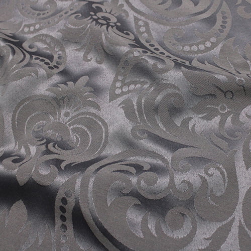 Tecido Jacquard Decor Largo Brocado Dupla Face - Zeus - Silver - 55% Algodão 45% Poliéster - Largura 2,80m