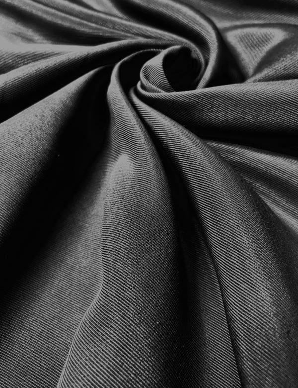 Tecido Jacquard Decor Largo Trama Reta Acetinado - Preto - 55% Poliéster 45% Algodão - Largura 2,80m