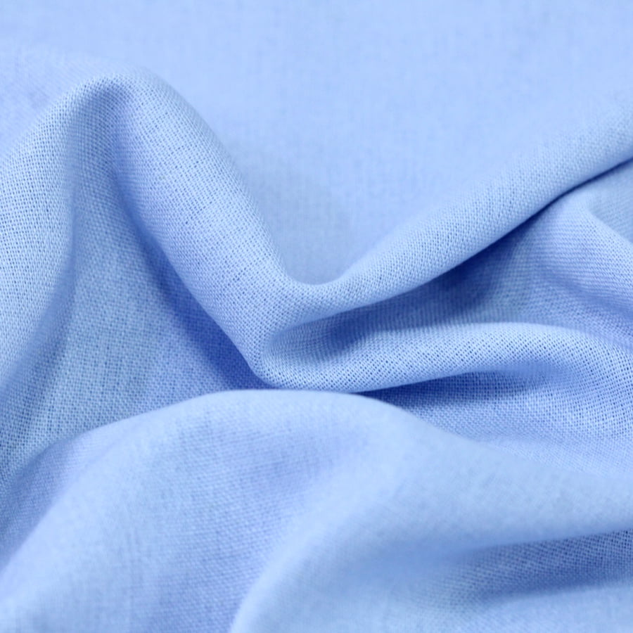 Tecido Linho Com Viscose Liso Premium - Blue Classic - 28% Linho 68% Viscose 4% Fibras Diversas - Largura 1,35m