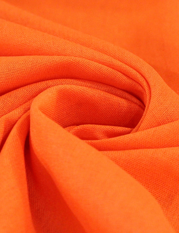 Tecido Linho Com Viscose Liso Premium - Abóbora - 28% Linho 68% Viscose 4% Fibras Diversas - Largura 1,35m