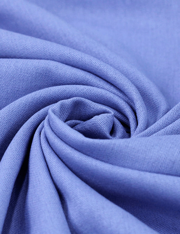 Tecido Linho Com Viscose Liso Premium - Blue Lilac - 28% Linho 68% Viscose 4% Fibras Diversas - Largura 1,35m
