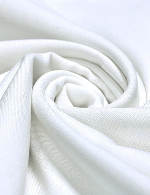 Tecido Linho Com Viscose Liso Premium - Branco Óptico - 28% Linho 68% Viscose 4% Fibras Diversas - Largura 1,35m