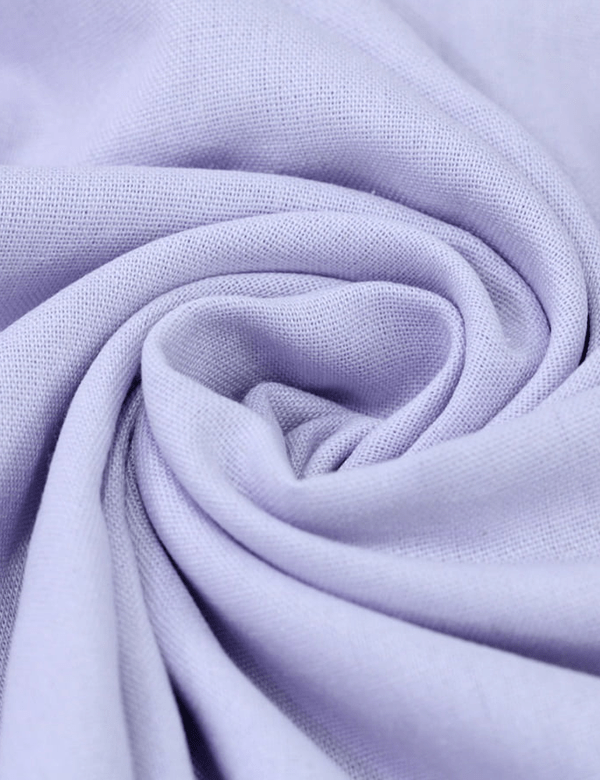 Tecido Linho Com Viscose Liso Premium - Lilás Snow - 28% Linho 68% Viscose 4% Fibras Diversas - Largura 1,35m