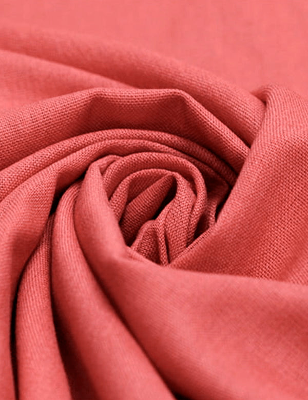 Tecido Linho Com Viscose Liso Premium - Olaria - 28% Linho 68% Viscose 4% Fibras Diversas - Largura 1,35m