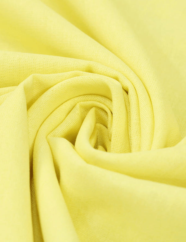 Tecido Linho Com Viscose Liso Premium - Pinacolada - 28% Linho 68% Viscose 4% Fibras Diversas - Largura 1,35m