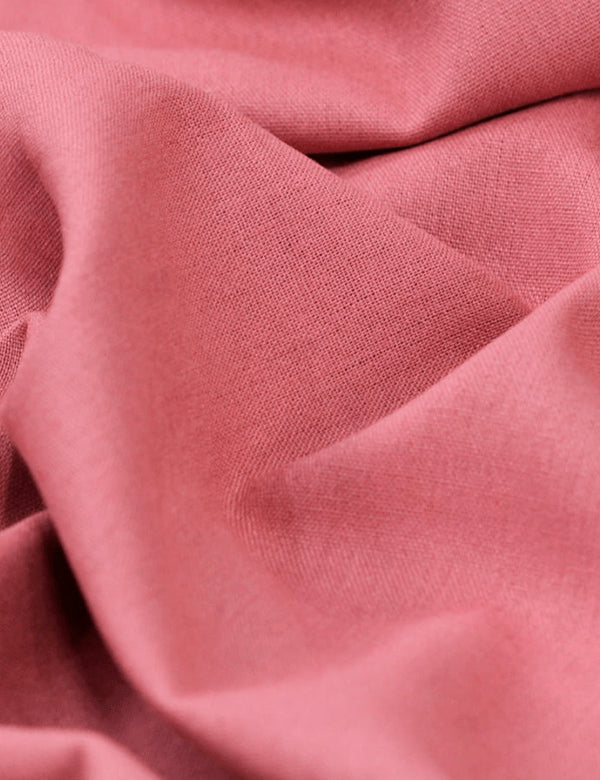 Tecido Linho Com Viscose Liso Premium - Rosa Terra - 28% Linho 68% Viscose 4% Fibras Diversas - Largura 1,35m