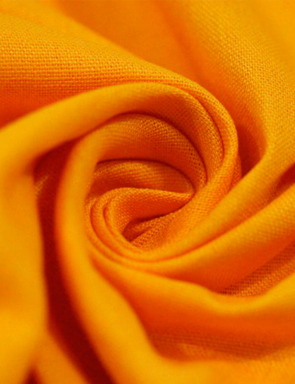 Tecido Linho Com Viscose Liso Premium - Sorvete de Manga - 28% Linho 68% Viscose 4% Fibras Diversas - Largura 1,35m