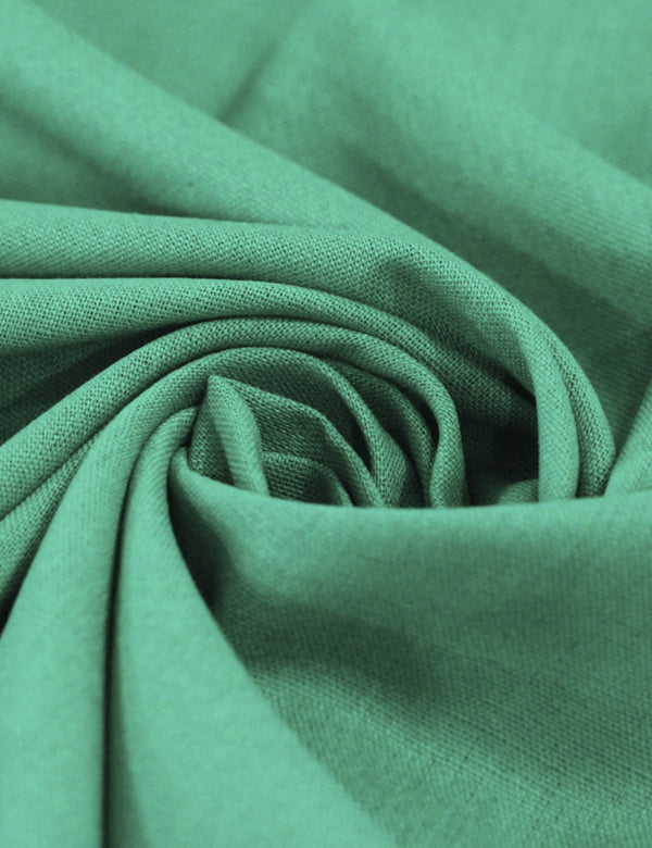 Tecido Linho Com Viscose Liso Premium - Tropical Green - 28% Linho 68% Viscose 4% Fibras Diversas - Largura 1,35m