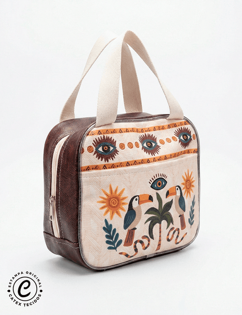 Sintético Doll - Painel Bolsa/Lancheira Box - Tropical Místico