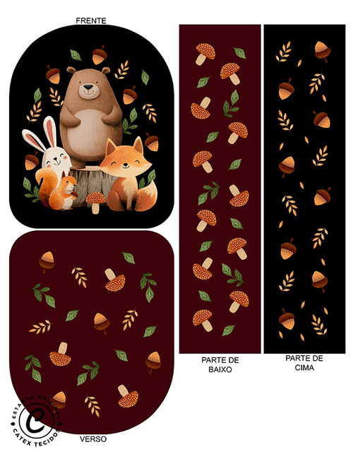 Sintético Doll - Painel Mochilinha Tour - Bosque