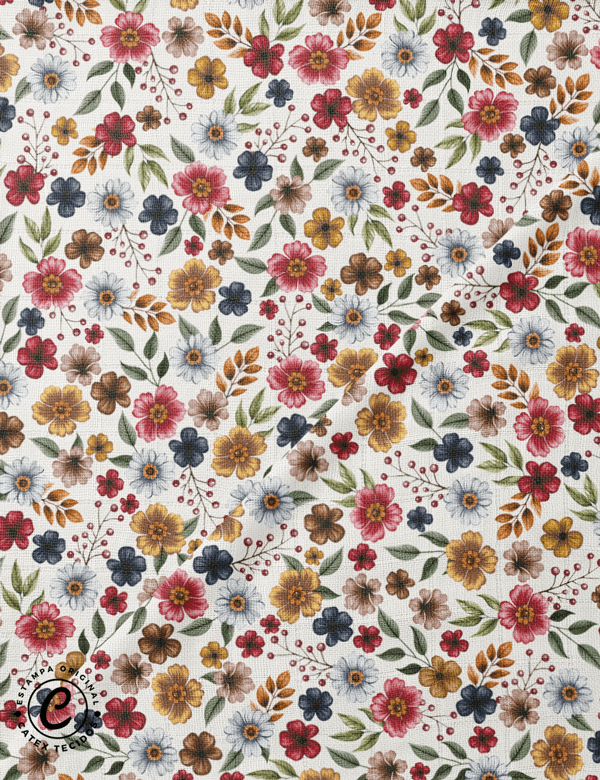 Tecido Fralda Quadriculada Estampada - Coleção Encanto da Floresta - Liberty - 100% Algodão - 60cm x 70cm