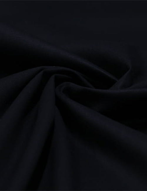 Tecido Tricoline Lisa - Preto - 100% Algodão - Largura 1,50m