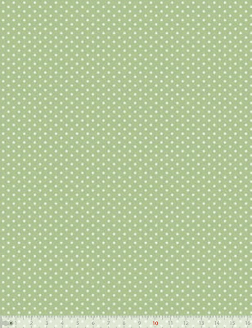 Tecido Tricoline Coleção Composê Ideal New Smoke Green - Poazinho - 100% Algodão - Largura 1,50m