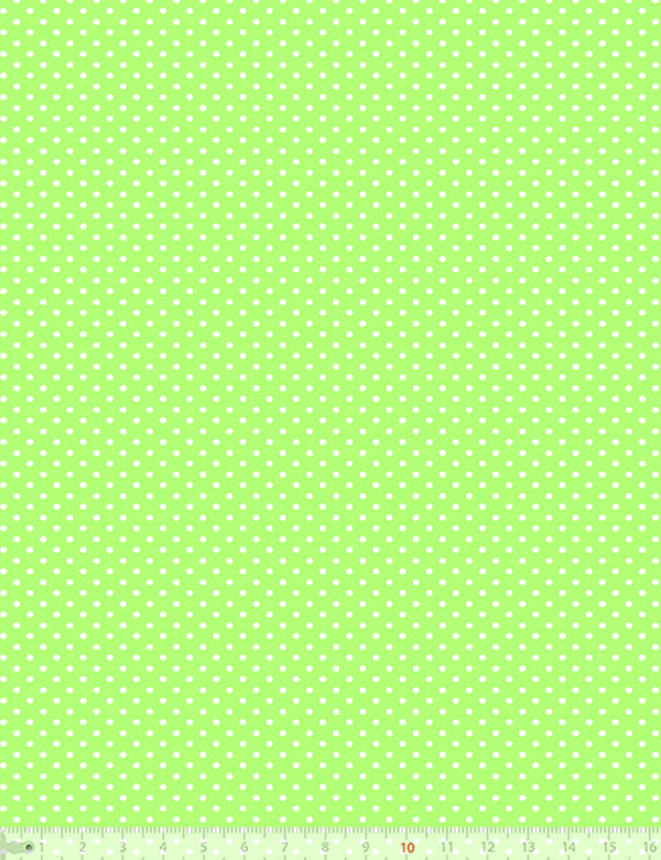 Tecido Tricoline Coleção Composê Ideal Verde Lemon - Poazinho - 100% Algodão - Largura 1,50m