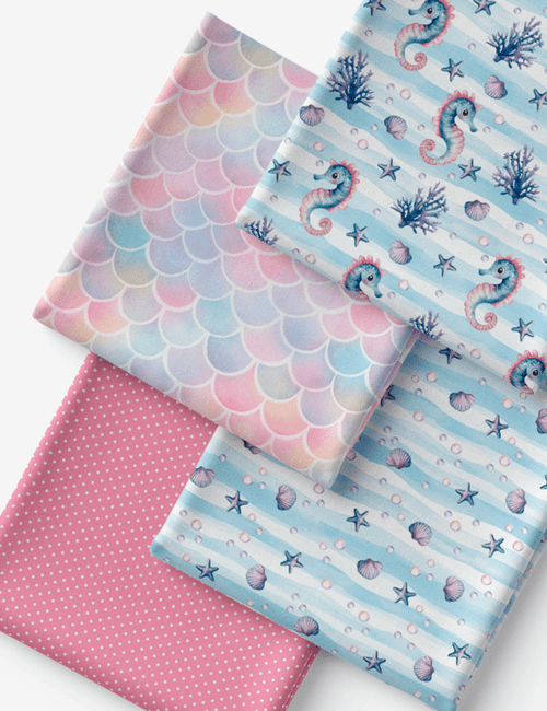 Kit Amarradinho de Tricoline - Kit 08 (4 Cortes de 45 a 50 cm x 70 cm) - Tricoline 100% Algodão