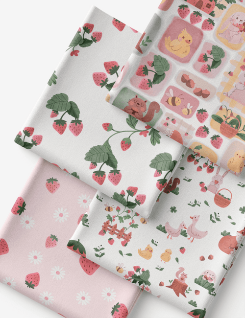 Kit Amarradinho de Tricoline - Kit 22 (4 Cortes de 45 a 50 cm x 70 cm) - Tricoline 100% Algodão