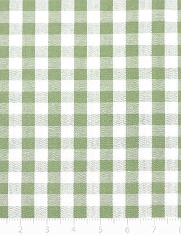 Tecido Tricoline Fio-Tinto Vichy Xadrez G - Oliva - 100% Algodão - Largura 1,50m