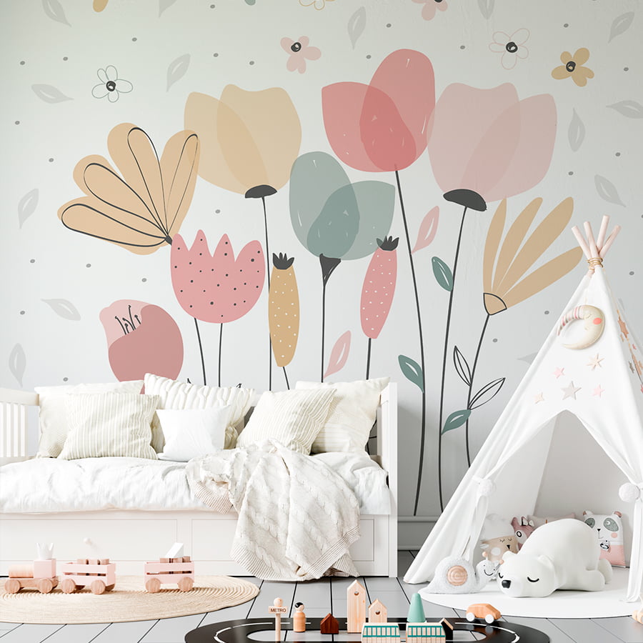 Painel de Parede - Floral - 3,18m x 2,90m