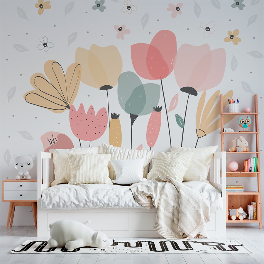 Painel de Parede - Floral - 3,18m x 2,90m