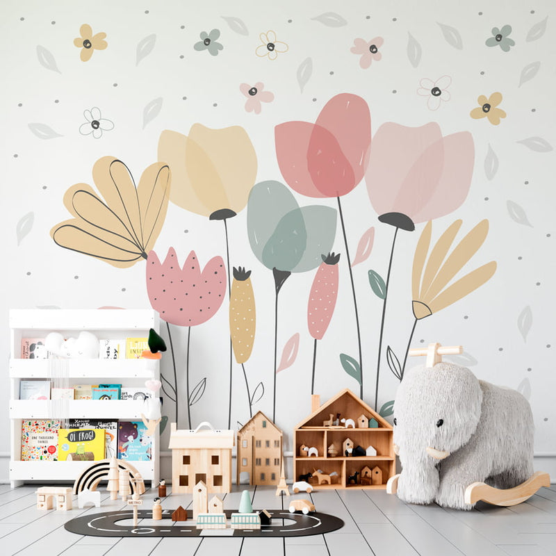 Painel de Parede - Floral - 3,18m x 2,90m