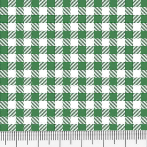 Tecido Tricoline Alg. Xadrez - Verde - 100% Algodão - Largura 1,45m