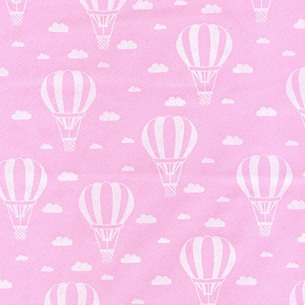 Tecido Tricoline Balloon - Rosa Claro - 100% Algodão - Largura 1,50m