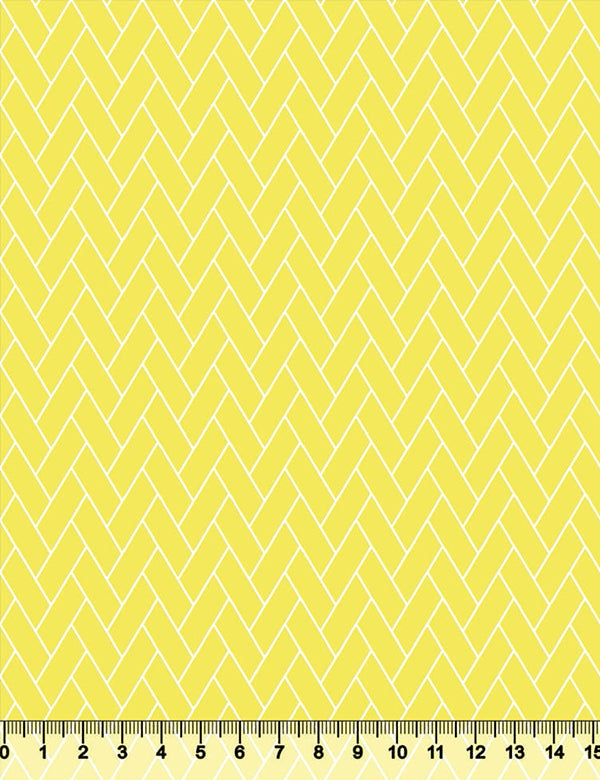 Tecido Tricoline Coleção Composê Ideal Amarelo - Tijolinho - 100% Algodão - Largura 1,50m