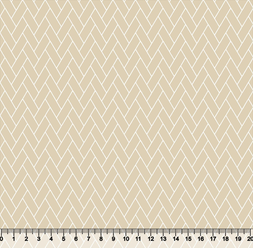 Tecido Tricoline Coleção Composê Ideal Bege Suave - Tijolinho - 100% Algodão - Largura 1,50m