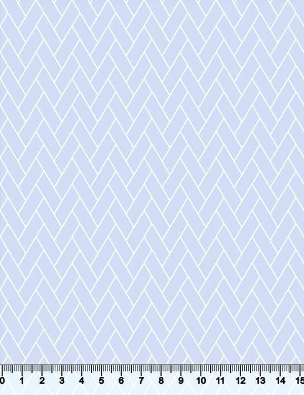 Tecido Tricoline Coleção Composê Ideal Blue Wind - Tijolinho - 100% Algodão - Largura 1,50m