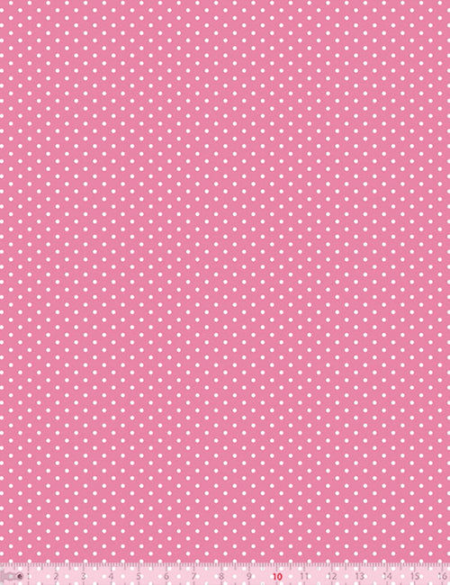 Tecido Tricoline Coleção Composê Ideal Chateau Rose - Poazinho - 100% Algodão - Largura 1,50m