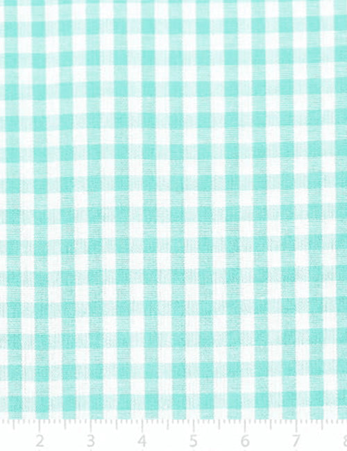 Tecido Tricoline Fio-Tinto Vichy Xadrez M - Acqua - 100% Algodão - Largura 1,50m