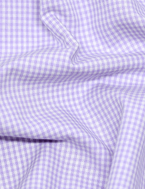 Tecido Tricoline Fio-Tinto Vichy Xadrez P - Lilás - 100% Algodão - Largura 1,50m