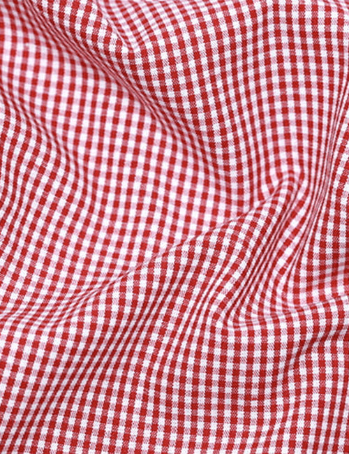 Tecido Tricoline Fio-Tinto Vichy Xadrez P - Vermelho - 100% Algodão - Largura 1,50m