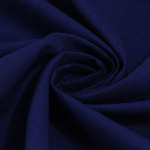Tecido Tricoline Mista Lisa - Azul Navy - 65% Poliéster 35% Algodão