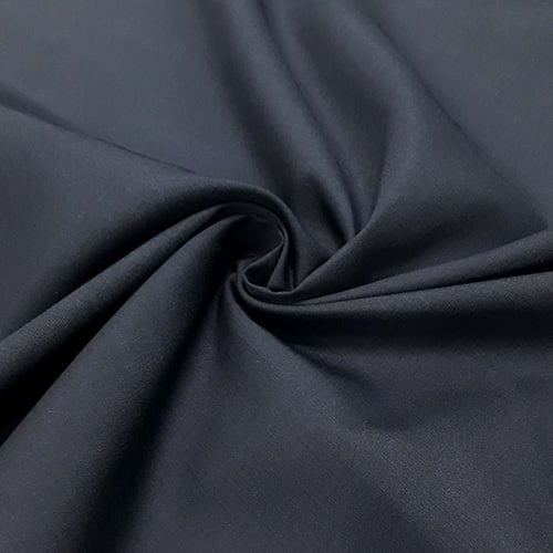Tecido Tricoline Mista Lisa - Preto - 65% Poliéster 35% Algodão - Largura 1,50m