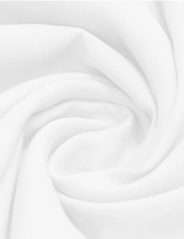 Tecido Viscose Lisa Lual - Branco - 100% Viscose - Largura 1,45m
