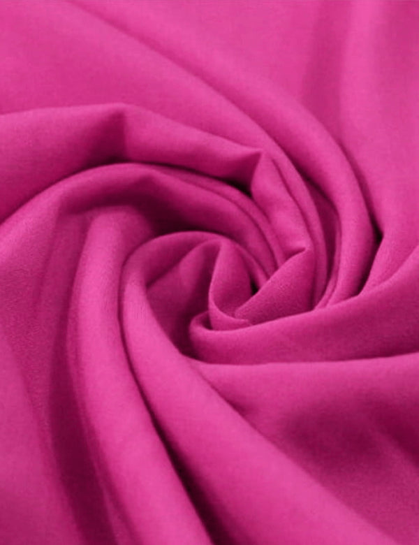 Tecido Viscose Lisa Lual - Neo Fuchsia Vita - 100% Viscose - Largura 1,45m