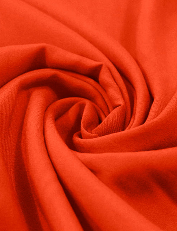 Tecido Viscose Lisa Lual - Orange Vita - 100% Viscose - Largura 1,45m