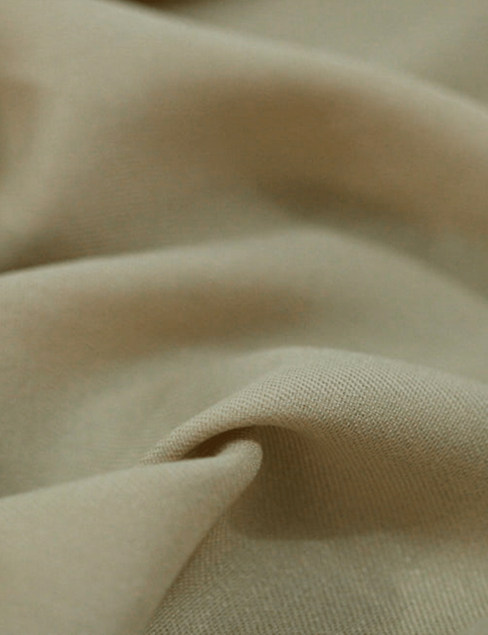 Tecido Viscose Lisa Sarjada Premium - Areia - 100% Viscose - Largura 1,45m