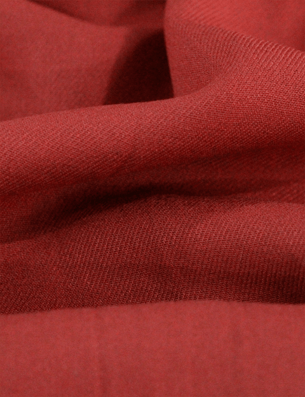 Tecido Viscose Lisa Sarjada Premium - Barro Vermelho - 100% Viscose - Largura 1,45m