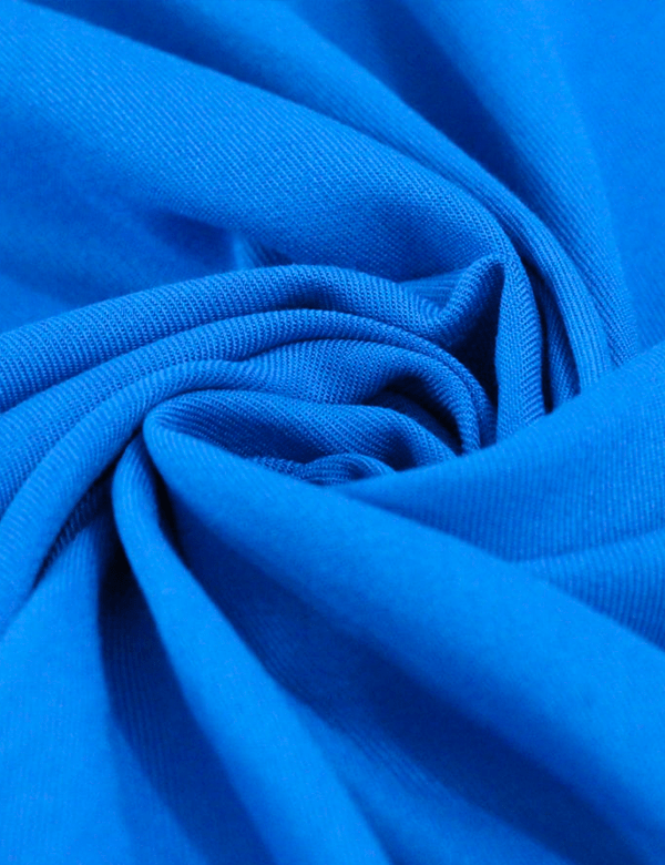 Tecido Viscose Lisa Sarjada Premium - Blue Aster - 100% Viscose - Largura 1,45m
