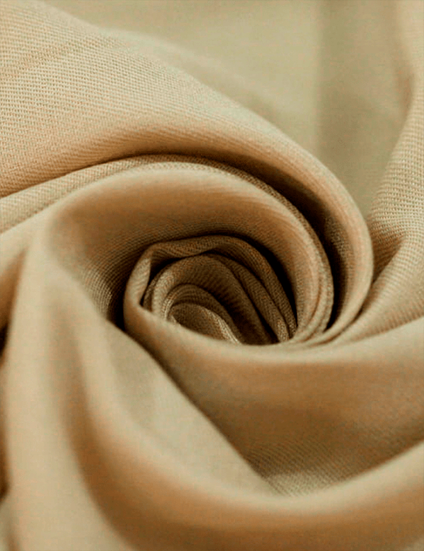 Tecido Viscose Lisa Sarjada Premium - Café com Leite - 100% Viscose - Largura 1,45m